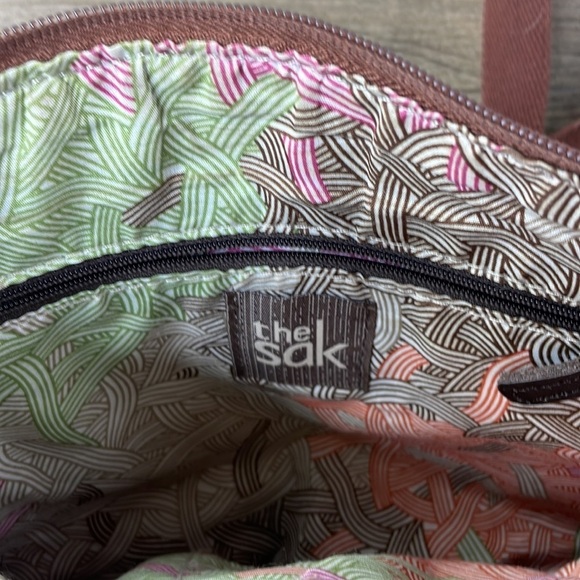 The Sak Cora Brown Genuine Leather Shoulder Bag, Crossbody Bag - Picture 6 of 9